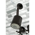 thumbnail image 4 of Kingston Brass KBX8135BX Metropolitan Three-Handle Tub and Shower Faucet, Oil Rubbed Bronze, 4 of 5