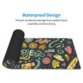 thumbnail image 5 of Disketp Gaming Mouse Pad Colorful Hippie Pattern Large Mouse Mat Long Extended Desk Pad Non-Slip Rubber Mice Pads Stitched Edges Thin Pad (11.8x31.5 Inch), 5 of 9