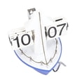 thumbnail image 4 of Flip Down Clock Retro Sailboat Look Digital Display Battery Powered Flip Desk Clock For Home Office, 4 of 21