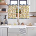 thumbnail image 2 of Easter Kitchen Curtains Window Panels, Bunny Ears Spring Yellow Flowers Potted Plant Rustic Insulated Window Treatment Curtain, Grommet Curtains for Bedroom/Living Room/Bathroom, 2 Piece 42"Wx54"L, 2 of 8