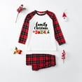 thumbnail image 2 of Penkiiy Matching Christmas Pajamas For Family Xmas Holiday Pjs Elf Plaid Sleepwear Outfit Sets For Women/Men/Couples/Adult 6 Years Red, 2 of 6