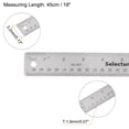 thumbnail image 2 of Uxcell 3pcs Stainless Steel Rulers with Non-Skid Backing 45cm/18" Inch and Metric Metal Ruler, 2 of 6
