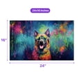 thumbnail image 5 of Hippie Belgian Malinois Portrait oil painting Watercolor Tie-dye Vintage Doormat Sheepdog Dog Lover Gifts Indoor Outdoor Welcome Mat - 00015, 5 of 5