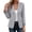 Gray, variant on Womens Blazer Lapel Long Sleeve Button Fitted Blazer Dressy Office Work Business Casual Suit Jacket with Pockets