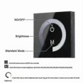 thumbnail image 5 of Dc 12v-24v Touch Panel Led Lights Dimmer Smart Controller Wall Mounted Switch(color:black), 5 of 5