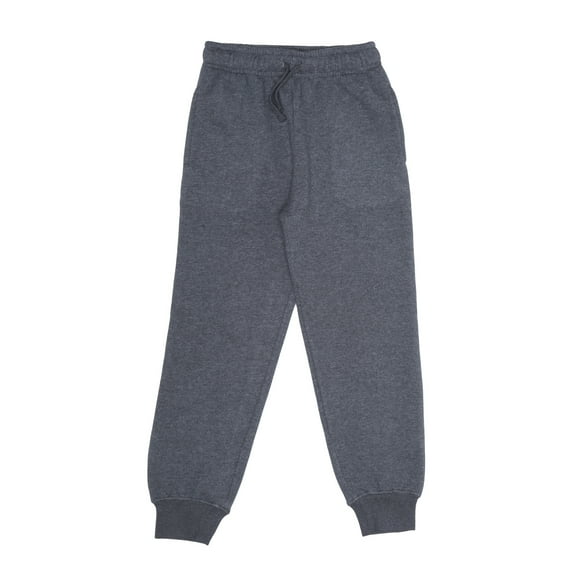 EVERYDAY KIDS Girls Charcoal Gray Cotton Fleece Sweatpants