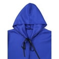 thumbnail image 5 of TiaoBug Men's Jedi Uniform Hooded Robe Tunic Cloak Outfit Halloween Cosplay Costume Tie String Cape Blue 3XL, 5 of 7