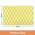 thumbnail image 2 of Stylish Long Bathroom Mat, Checkered Design (20x32 in): Non-Slip, Ultra Absorbent, Large Bath Rug, Soft Microfiber, Easy to Clean, Ideal for Bathroom, Bathtub, Hallway, 2 of 5