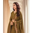 thumbnail image 4 of Party Wear Shalwar Kameez Suits Indian Pakistani Designer Plazzo Pant Dresses ( Yellow, 5XL - 52 ), 4 of 7