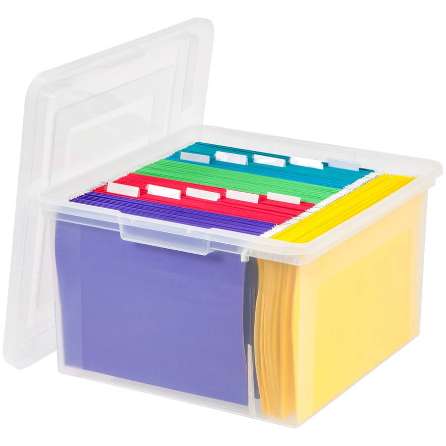 Papers Documents Letter Size Hanging File Box Organizers With Lid Files 