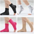 thumbnail image 4 of 3 Pairs Open Toe Adjustable Ankle Brace Compression Sleeves with Arch Support for Women & Men , Relief for Swelling, Plantar Fasciitis, and Sprains – Step into Comfort and Stability, 4 of 7