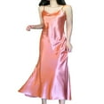 thumbnail image 1 of Robe Longue Soirée en Satin Spaghetti Sans Manches, 1 of 6