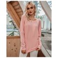 thumbnail image 2 of Pull-over à Manches Longues et Bouffant Solide pour Femme, 2 of 6