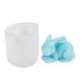 thumbnail image 1 of Easter Candle Shape Animal Plaster 3D Model Bunny Silicone Mold Cake Decoration, 1 of 5
