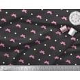 thumbnail image 2 of Soimoi Georgette Viscose Fabric Dot & Floral Print Sewing Fabric Yard 42 Inch Wide, 2 of 3