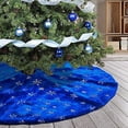 thumbnail image 1 of Falda de felpa azul Atiming de 90 cm con lentejuelas, 1 of 7