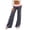 Dark Gray, variant on Womens Color Block Yoga Pants with Pockets High Waisted Soft Flowy Trousers Full Length Loungewear Pants For Women Daily Workout