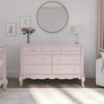 thumbnail image 4 of Evolur Aurora 7-Drawer Double Dresser in Pink Pearl, Spacious Drawers, 4 of 8