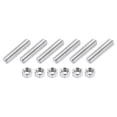 thumbnail image 1 of 3/8"-16 Fully Threaded Rod, 6Pack 304 Stainless Steel 1.8" Long Threaded Screw, 1 of 7