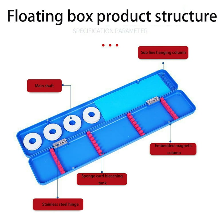 Multifunctional Fishing Float Box Fishing Line Wind Board Storage