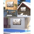thumbnail image 2 of Outdoor TV Cover 60 to 65 Inch Weatherproof, Rustic Field Waterproof TV Screen Protector for Outside Decor with Zipper and Pocket 58"L x 37"H , Silhouette Flower Herb Brown, 2 of 7