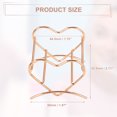 thumbnail image 4 of Unique Bargains 3pcs Love Shaped Beauty Egg Holder Makeup Sponge Case Drying Stand Cosmetic Egg Holder Rose Gold Tone, 4 of 7