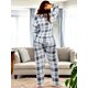 thumbnail image 3 of Pijama Afelpada Mujer Polar Pantalón Sudadera Unitalla, 3 of 5