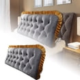 thumbnail image 2 of Luxurious Cushion Skin Friendly Breathable Backrest Cushion Headboard Window Cushion Sofa Color Design, 2 of 8