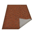 thumbnail image 5 of Rugsotic Carpets Hand Tufted Wool Eco-Friendly Area Rugs - 3'x5', Rectangle, Brown Orange, Modern Contemporary Design, High Pile Handmade Anti Skid Rugs for Living Room, Bed Room (K00239), 5 of 5