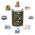 thumbnail image 4 of Balery cartoon Skull spider web Cesta de ropa redonda con asas, impermeable, independiente, para ropa, juguetes, dormitorio y familia-Small, 4 of 6