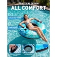 thumbnail image 5 of SOLAVERO Inflatable River Tubes for Floating Heavy Duty,River Floats for Adults with Backrests,Built-in Cooler,Cup Holders,Tubing Tubes for River,Lake, 5 of 6