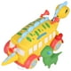 thumbnail image 1 of Dinosaur Bus Kids Toys Cartoon Dinosaur Toy Cars Educación temprana Music Storage Car Toys Regalos de cumpleaños de Navidad para niños y niñas ANGGREK Otros, 1 of 8