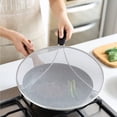 thumbnail image 3 of Large Splatter Screen for Frying Pan, 15 Inch Stainless Steel Grease Splatter Guard, Mesh Frying Screen Keeps Kitchen Clean and Protects Skin From Burns, 3 of 7