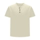 thumbnail image 3 of pstuiky Camisas de manga corta para hombre, Camiseta informal de manga corta con cuello vuelto y botones laterales para hombre camisas casuales para hombre s, 3 of 5