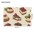 thumbnail image 4 of Yayeee Bath Rugs for Bathroom Floor Set of 2 Non Slip Fluffy Soft Absorbent Mat, Strawberry Cake, 4 of 7