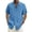 Blue, variant on Cuoff Designer Spring Summer Men's Casual Cotton Linen Solid Color Short Sleeve Shirts Loose Shirts Black 4X
