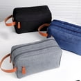 thumbnail image 3 of Ornament Storage Box Large Capacity Wash Bag Portable Storage Bag Foldable Hanging Men'S Travel Handbag, 3 of 9