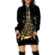 thumbnail image 2 of Vestido con capucha de árbol de Navidad para mujer, suéter de patrón divertido, ropa de fiesta de vacaciones de Navidad, falda de moda informal, Jersey, nuevo, 2 of 4