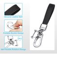 thumbnail image 3 of Soporte para llaves de coche de piel auténtica, accesorios de llavero de metal resistente universal, soporte para llaves de coche con botón giratorio de 360 ​​grados y anillo en D antipérdida para ho JAMW Sencillez, 3 of 5