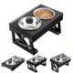 thumbnail image 1 of Kimpets Dogs Double Bowls Stand 3 Adjustable Height Pet Slow Feeding Dish Bowl Medium Big Dog Elevated Food Water Feeders Table ShopWise Round, 1 of 8
