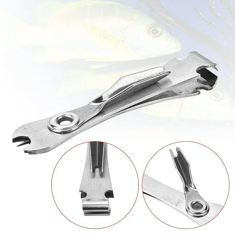 Yoone Stainless Steel Nipper Quick Knot Tying Tool Fly Fishing Line Cutter Clippers, Silver