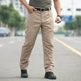 thumbnail image 7 of Dwralegc Work Pants for Men Ripstop Waterproof Cargo Pants Lightweight Solid Color Construction Pants with Pockets Big and Tall Slim Fit Stretch Khaki XL, 7 of 7