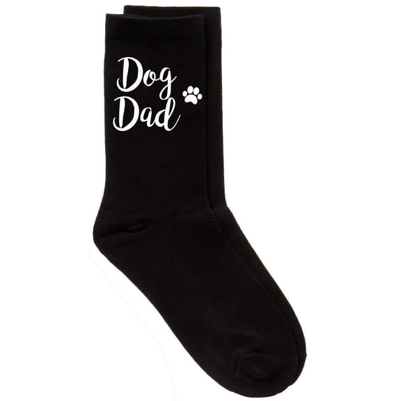 Mens Dog Dad Black Calf Socks Birthday Christmas Valentines Fathers Day Husband Boyfriend