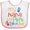 White and Pink, variant on Inktastic My Nana and Papa Love Me Boys or Girls Baby Bib