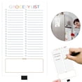 thumbnail image 4 of 2Pcs Magnetic Notepad with Strong Adsorption, Reusable Full Note Pad for Fridge, Smooth Writing Paper, Portable for Home Message Memo, 7.5In (White), 4 of 7