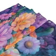 thumbnail image 3 of Yayeee Shower Curtain with Hooks 72"x72" Waterproof Fabric Bathroom Hanging Decor, Light Purple Flowers, 3 of 5
