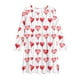 thumbnail image 3 of Vestido de manga larga con cuello redondo para niñas, vestido elástico de manga larga, corte A, estilo patinador con volantes, vestido de recital escolar, vestido de manga larga con cuello redondo par, 3 of 4