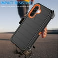 thumbnail image 3 of For Samsung Galaxy A36 5G Case with Built-in Screen Protector and Holster Belt Clip, Military Grade Protection Shockproof Heavy Duty Rugged Kickstand Phone Cover for Galaxy A36 5G Case - Orange, 3 of 10