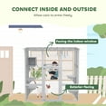 thumbnail image 4 of PawHut Catio Outdoor Cat House Wooden Cat Enclosure w/ Bridge, Resting Box, 4 of 10