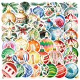 thumbnail image 1 of Paquete de pegatinas navideñas, 56 unidades, diseño de bolas de bolas, 1 of 2